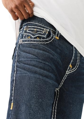 Image of True Religion Men's Ricky Straight Leg Jeans with Back Flap Pockets - Mens Jeans