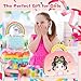 ZHOC Art Craft Activity for Kids, Paper Craft Kits - Paper Makeup DIY Girls Toy Kit with Diamond Painting & Princess Dress Up Set, Christmas Gifts Ideal Birthday Party Gift for Girls Ages 4-8