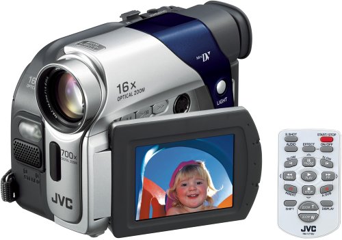 JVC GR-D63 MiniDV Digital Camcorder [0.8MP, 16x Optical, DV in