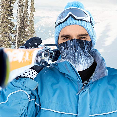 Wtactful 8AB-A78-002+005-WT Double Layer Soft Fleece Neck Gaiter Neck Warmer Face Mask Balaclava Cover thumb #1