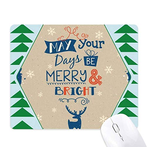 Tapis de souris green pine tree idéal pour décorer votre bureau en hiver