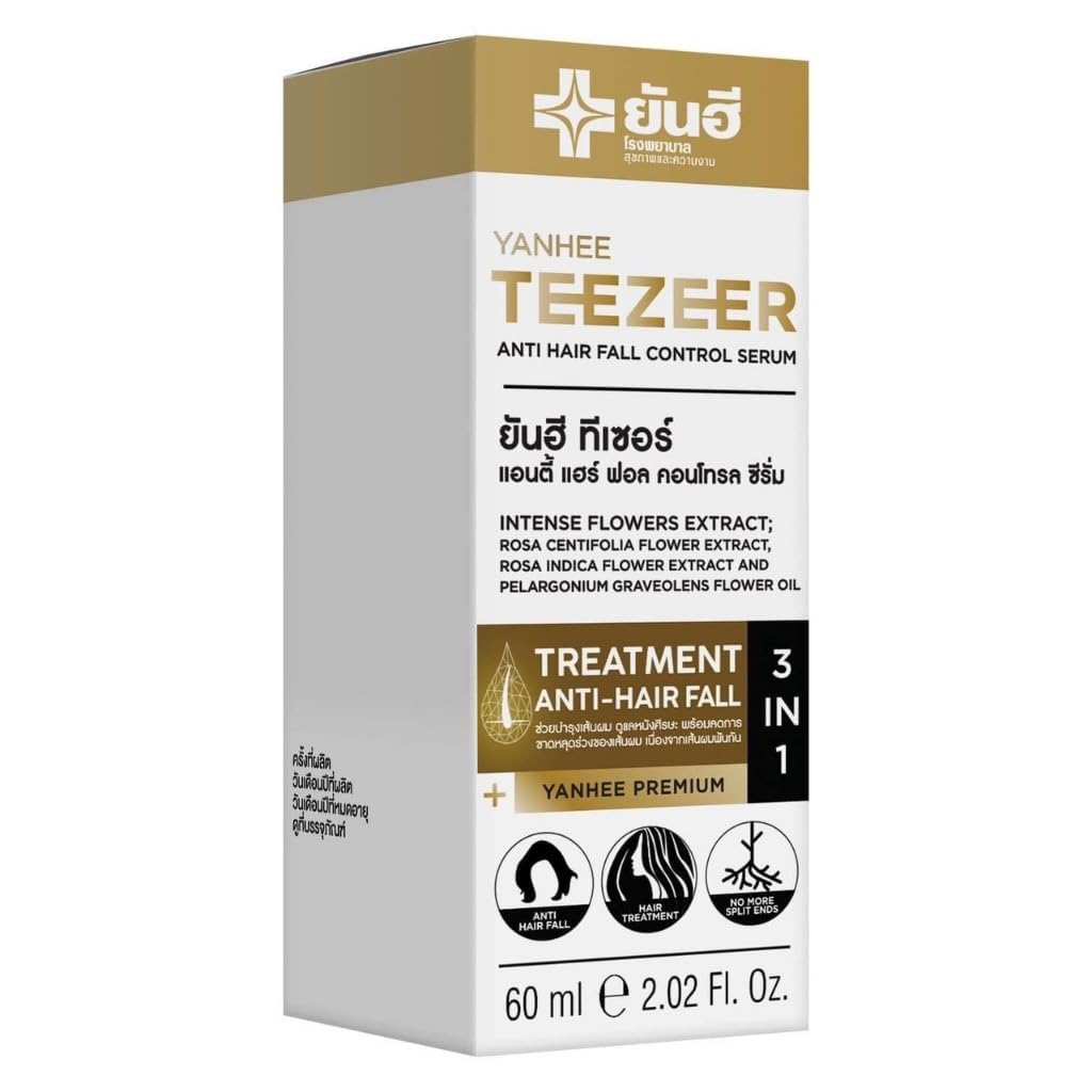 HaircarexYanhee Premium Teezeer Anti Hair Fall Control Serum, Hair Treatment, Intense Flowers Extract 60ml