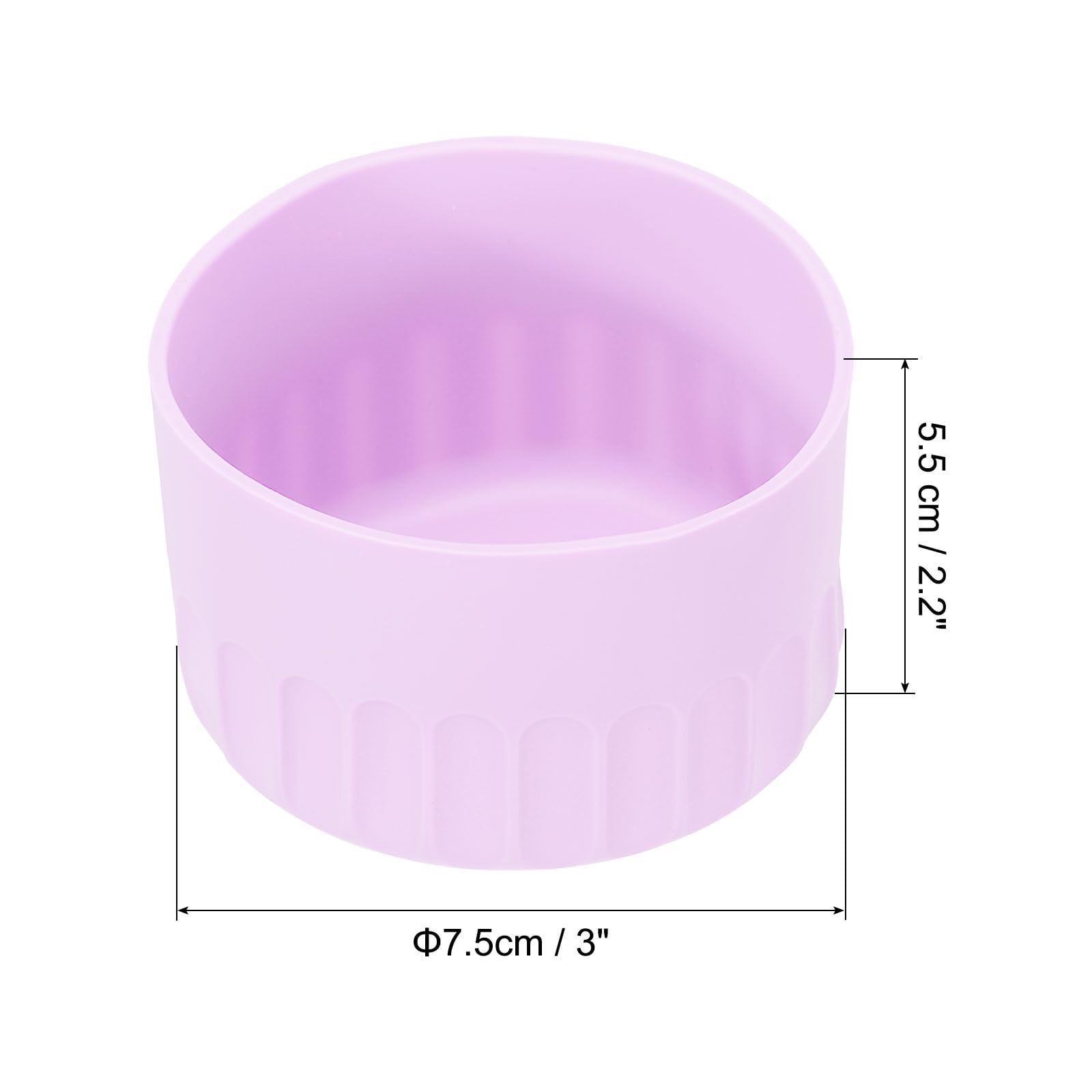 PATIKIL Protective Silicone Boot Cover, 2 Pack Silicone Cup Boot Anti-Slip Bottle Bottom Sleeve for 20/30/40oz Drinking Tumbler, Purple - Image 2