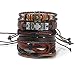 flintronic® Pulsera Hombre, 6 Piezas Personalidad Retro Tejida Pulsera de Traje de...