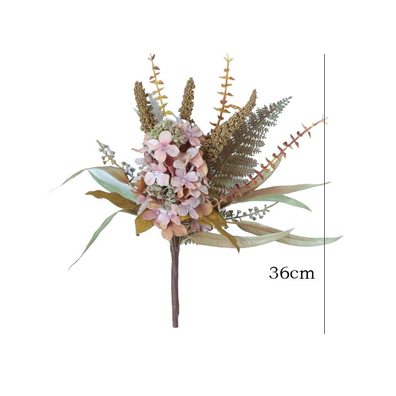 Ramo de Flores Secas Simuladas Estilo Retro para Hogar miniatura 6