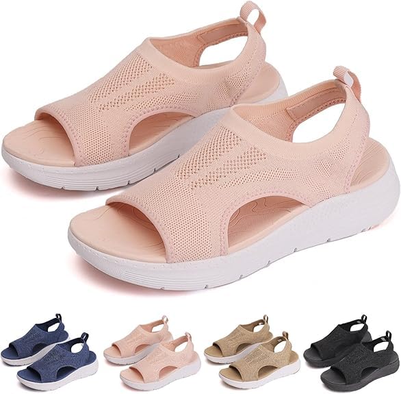 Women's Orthopedic Walking Sandals Arch Support Orthotic Breathable Comfortable Non-slip Wide Fit Plantar Fasciitis Sport Athletic Summer Dressy Diabetic Sandals