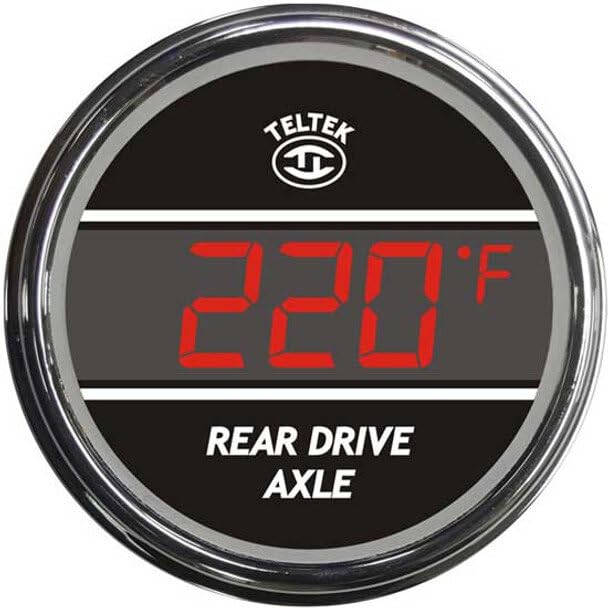 Replacement for Western Star HD 4964 Heritage Year 1988 Green Digital AXLE Temperature Gauge Rear Drive 100-300 Degree F by Technical Precision