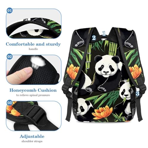 Cartables pour enfants ensemble de sac à dos et trousse panda