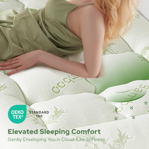 Image of BEDLORE Twin XL Mattress Topper Viscose Bamboo, Pillow Top Mattress Pad