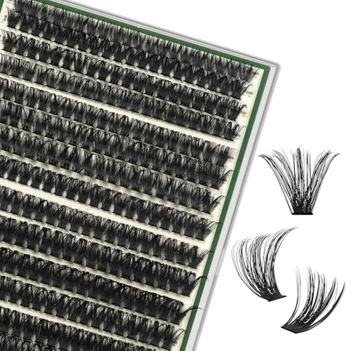 KEYYOU Lash Clusters Soft 80D D Curl Volume for DIY Looks