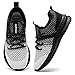 CAIQDM Schuhe Herren Laufschuhe Sneaker Outdoor Sportschuhe Turnschuhe männer Joggingschuhe atmungsaktiv Running Shoes Men Walking Schuhe Freizeitschuhe Fitness Schuhe Schwarz 46 EU
