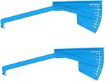 YARNOW 2pcs Lawn Mower Leveling Meter Depth Gauge Handle Adjustable Garden Leveling Tool for Precise Deck Measurements Blue