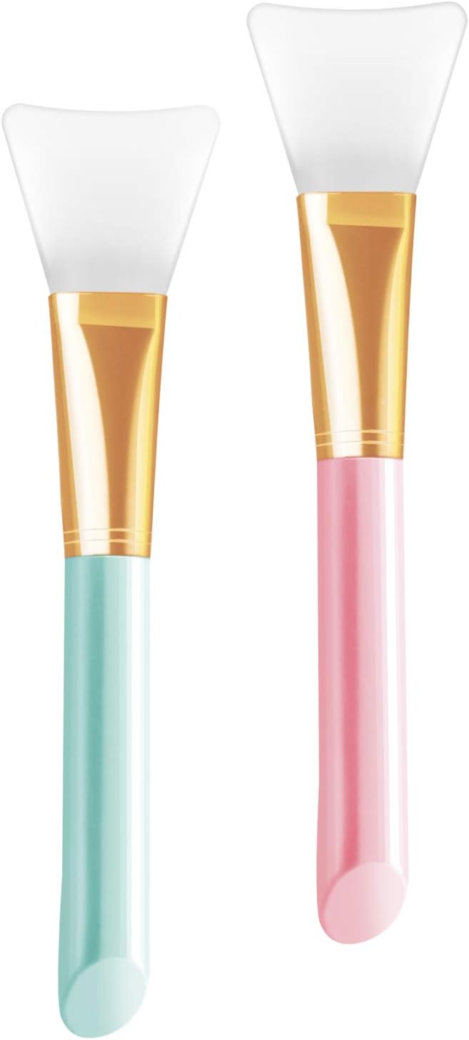 Silicone Face Mask Brush, 2 PCS HOFASON Silicone Brushes Cosmetic Scrapers, Facial Applicator Brushes for Applying Facial Mask, Eye Mask, Serum or DIY Makeup Tool