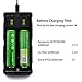 18650 Battery Charger, ESYB M2 2 Bay Speedy Charger with USB Port for 3.7V Li-ion Rechargeable Battery Flashlight Head Lamp Handheld Mini Fan VTC5 VTC6 GA 25R 30Q HG2 PF