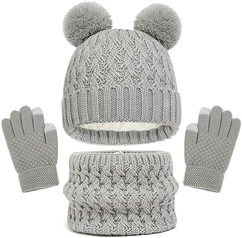 Set 3pz cappello cappellino sciarpa guanti bimba Disney baby Minnie rosa fucsia tg 52