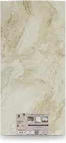 Placas Adesivas Papel de Parede Estilo Mármore 60x30cm Kit com 10 Unidades Autocolante Retire e Cole para Cozinha Banheiro e Decoração (Mármore Bege)