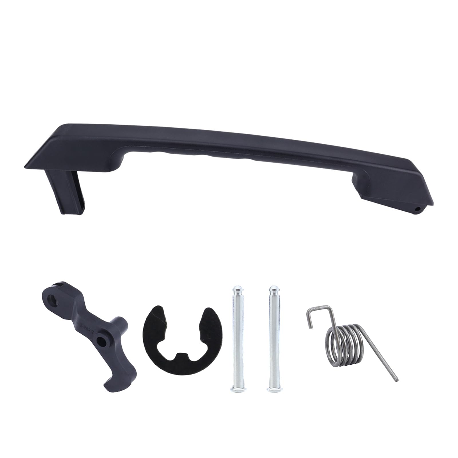 Nucelit Black Tailgate Handle For 4 Door 03-09 Replace 15135441 Textured Tailgate Lever Rear Latch Handle Repair Kit Door