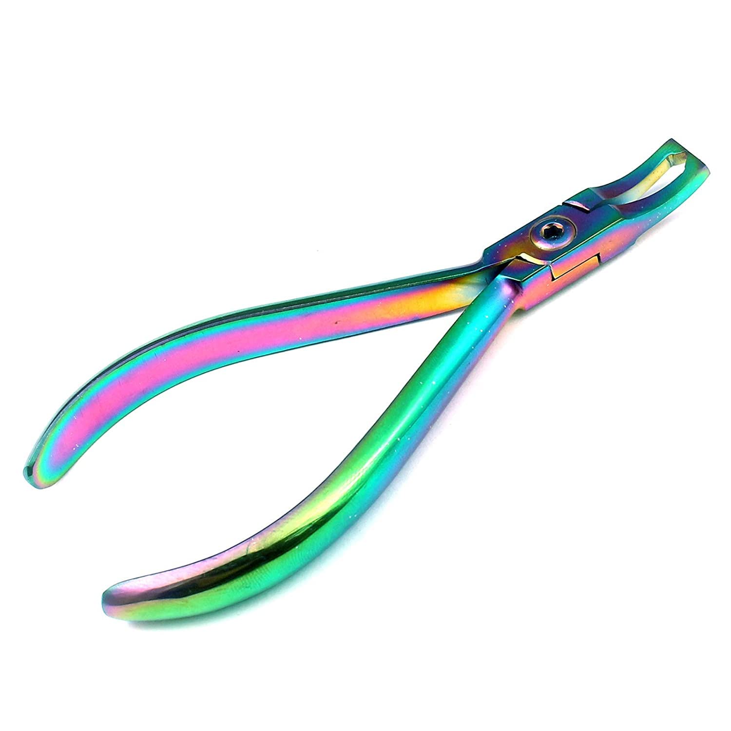 DDP MULTI TITANIUM COLOR RAINBOW BRACKET REMOVER PLIER CURVED ORTHODONTIC INSTRUMENTS