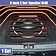VekAuto Universaler schwarzer Eisenlautsprechergrill 8 Zoll Audio-Lautsprecher-Subwoofer-Grill Gitter 8 Zoll 3 Bar Lautsprechergrill Woofer Schutzabdeckung - Packung mit 1