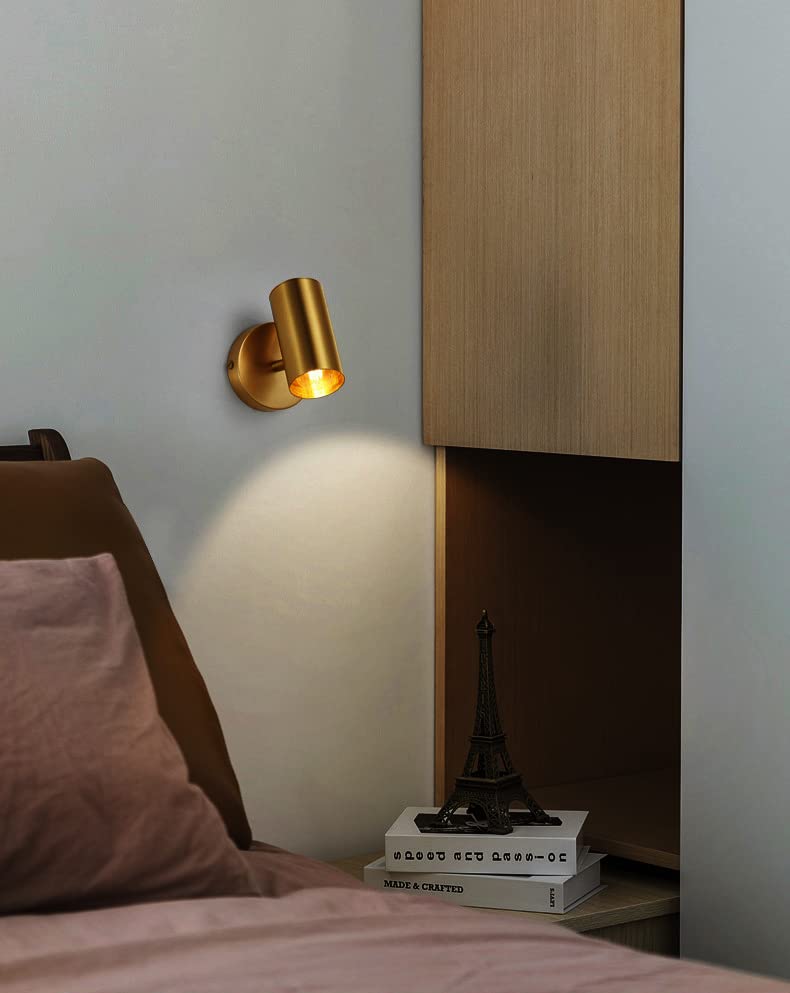 Image of CITRA 10W LED Antique Copper Gold Focus Spot Ceiling Wall Light - Warm White