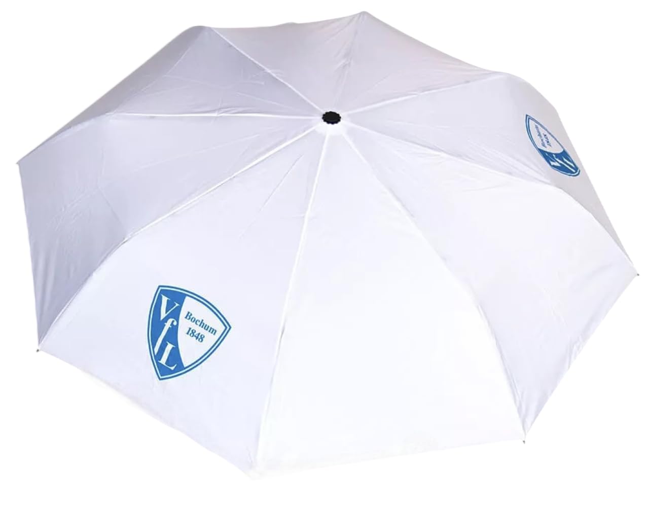 VfL Bochum Taschenschirm weiß | Automatik Schirm | Regenschirm - Plus Lesezeichen Wir lieben Fußball