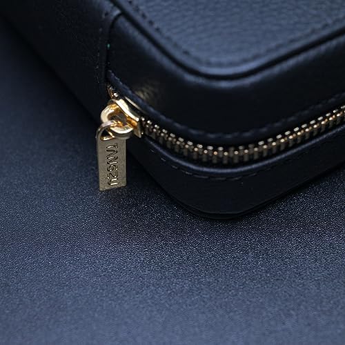 Image of Linsoul TANGZU Leather Earphone Case, Water-Resistant Portable Earbuds Carrying Case, Dustproof Storage Bag for IEMs, Audio Accessories, Eartips and Cables | Water-Resistant , Dustproof Storage Bag for IEMs, Audio Accessories, Eartips and Cables