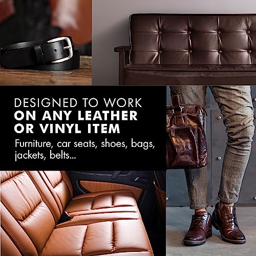 Image of FORTIVO Leather Recoloring Balm, Color Restorer, Scratch Remover, Couch Paint and Repair, Leather Balm for Couches