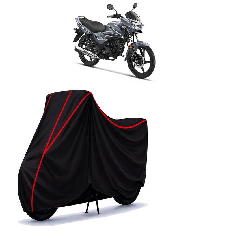 Image of Shine Disc Water Resistant Bike Cover for All Motorcycles & Rain | Heavy Duty Taffeta Fabric | UV Protection, Dustproof, Scratchproof | All Weather Two Wheeler Cover with Elastic Bottom