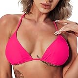 Brasilianisches Bikini - Der süße sexy Brasilian Style Bikini mit verschiebbaren Triangel passt je nach Körperfigur an. Diese Bikini Oberteil können in Einfacher Triangel Stil oder extrem sexy als Micro Bikini tragen wird.
