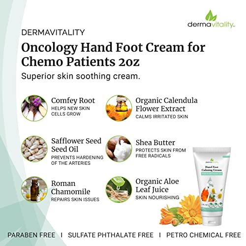 Ultimatevitality Hand Foot Cream For For Oncology Patients, Intensive Natural And Organic Moisturizing Cream For Sensitive Irritated Skin During Chemo Treatment - 2 Ounces #TOP1
