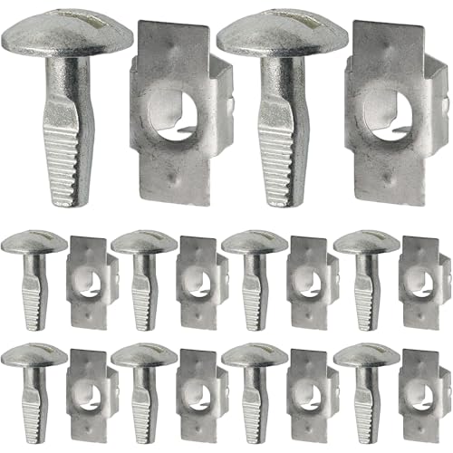 10 Paires Cache Sous Moteur, Clips de fixation en alliage d'aluminium pour Attaches de sous-Plateau Moteur de Voiture 703016 703018 Remplacement Compatible avec 206...