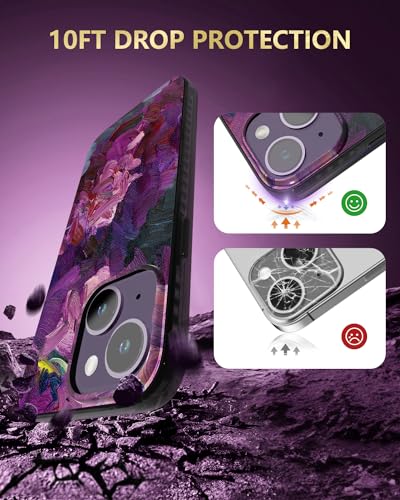 Coque iPhone 15 antichoc 3m MagSafe aimantée couleur lilas - 7