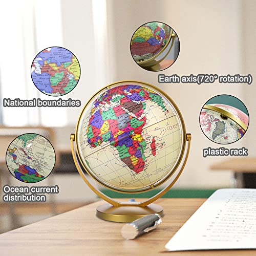 OBEST 20CM Mappamondi, Mappa Inglese per Bambini