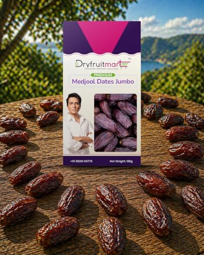 Image of Dryfruit Mart | Medjool Dates 100g | Naturally Sweet, High Fiber, Energy Boosting Healthy Snack.