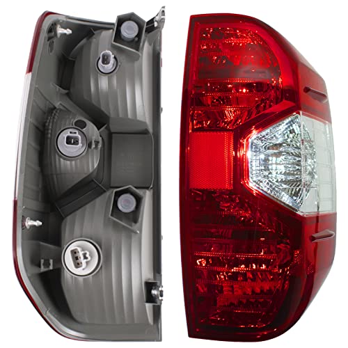 Boine Compatible With 2014 2015 2016 2017 2018 2019 2020 2021 Toyota Tundra Pickup Left Driver Side Red Tail Light Housing Replace 81550-0C100 (Left Driver Side) #TOP4