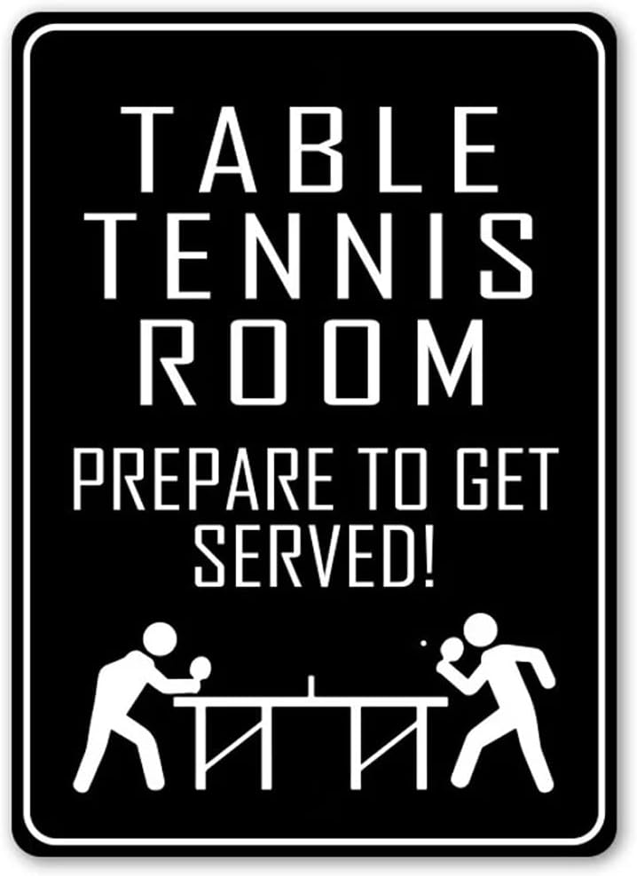 Table Tennis Humor Sign, Game Room Decor, Table Tennis Gift