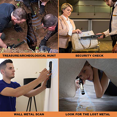 HOMADISEY Metaaldetector Pinpointer volledig waterdicht - LCD-scherm IP68 12 meter onderwater draagbare 360 ° sonde 3… - Afbeelding 6