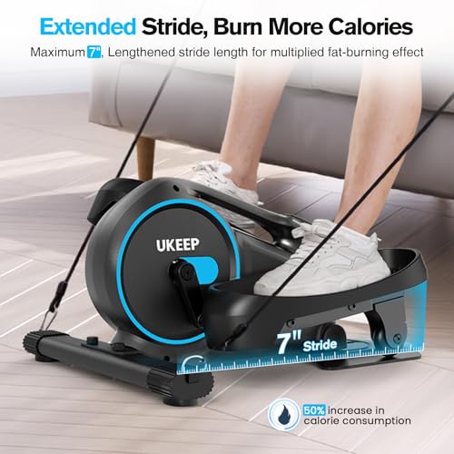 Ukeep Under Desk Elliptical, Manual Elliptical Exercise Machine, Quite Foot Pedal Exerciser thumb #3