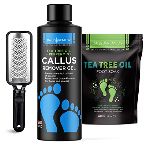Daily Remedy Tea Tree Oil Foot Soak, Callus Remover Gel & Foot File