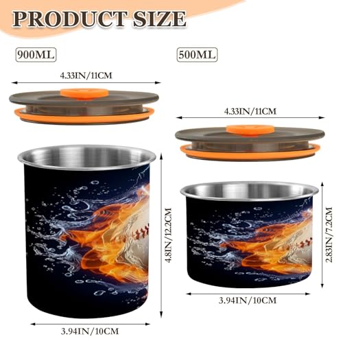 Envase hermético de acero inoxidable para café 900 ml miniatura 2