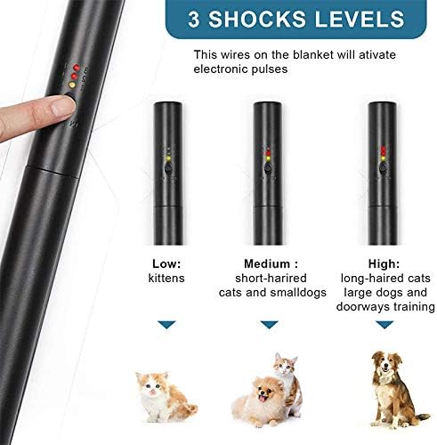 review La La Pet® Pet Shock Mat Indoor Pet Repeller Furniture Training Mat Pet Safe Mat Pet Electronic Training Pad for Dogs and Cats(S, 22 x 16.9)