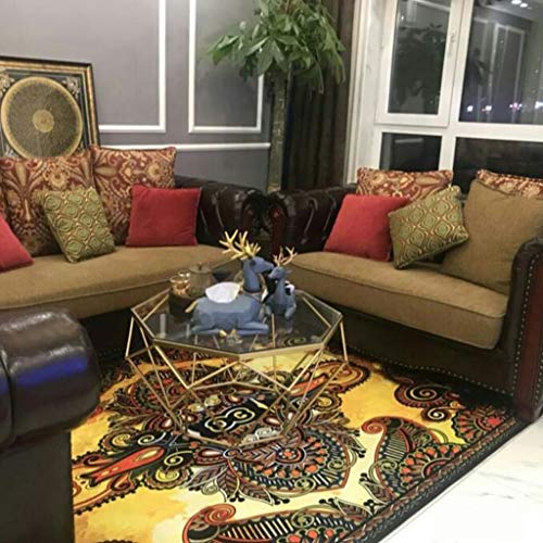 Tapis de salon artistique pour table basse et chambre moderne