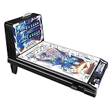 Mini Arcade Game Pinball Machine Space for Kids Electronic Tabletop Toy with Scorer and Lights and Music Retro Arcade Machine