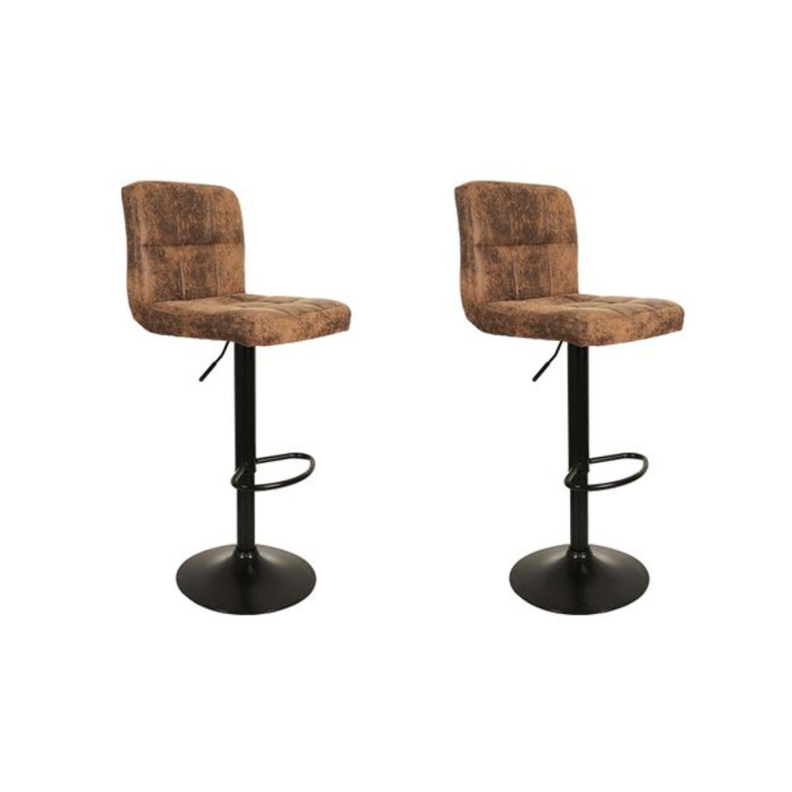 Chaise de bar réglable Downtown HOME DECO FACTORY HD7603 bistrot lot de 2