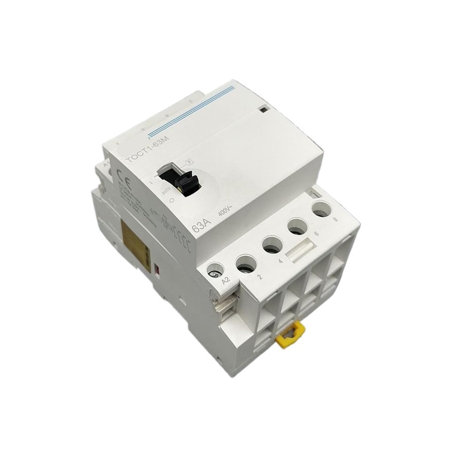 Contacteur modulaire 4P 63A 220V 230V rail DIN avec commande manuelle interrupteur inverseur 4NC