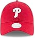 New Era Women's MLB Core Classic 9TWENTY Team Color Home Adjustable Hat Cap One Size Fits All - Philadelphia Phillies Red