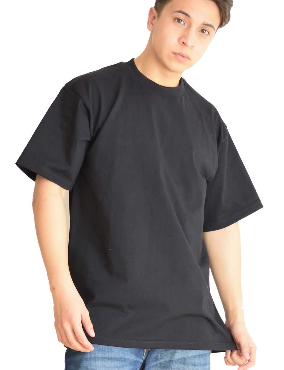 [プロ クラブ] Tシャツ メンズ 半袖 丈夫 厚手 大きいサイズ 無地 作業 [並行輸入品]