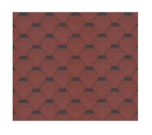Timbela Hexagonale Bitumenschindeln-Set H550RED