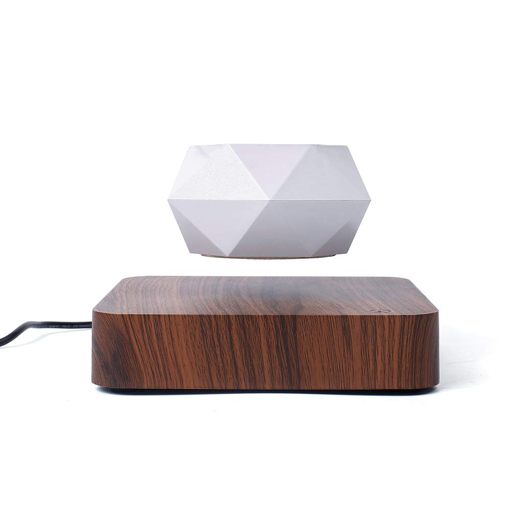 Lewitacja magnetyczna unoszące się powietrze bonsai kreatywne ozdoby rotacja roślina doniczkowa wisząca doniczka do domu biurko dekoracja (ciemnobrązowy)