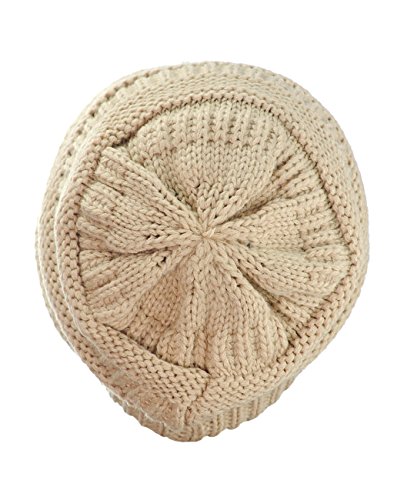 Image of Cambridge Select Thick Slouchy Knit Oversized Beanie Cap Hat